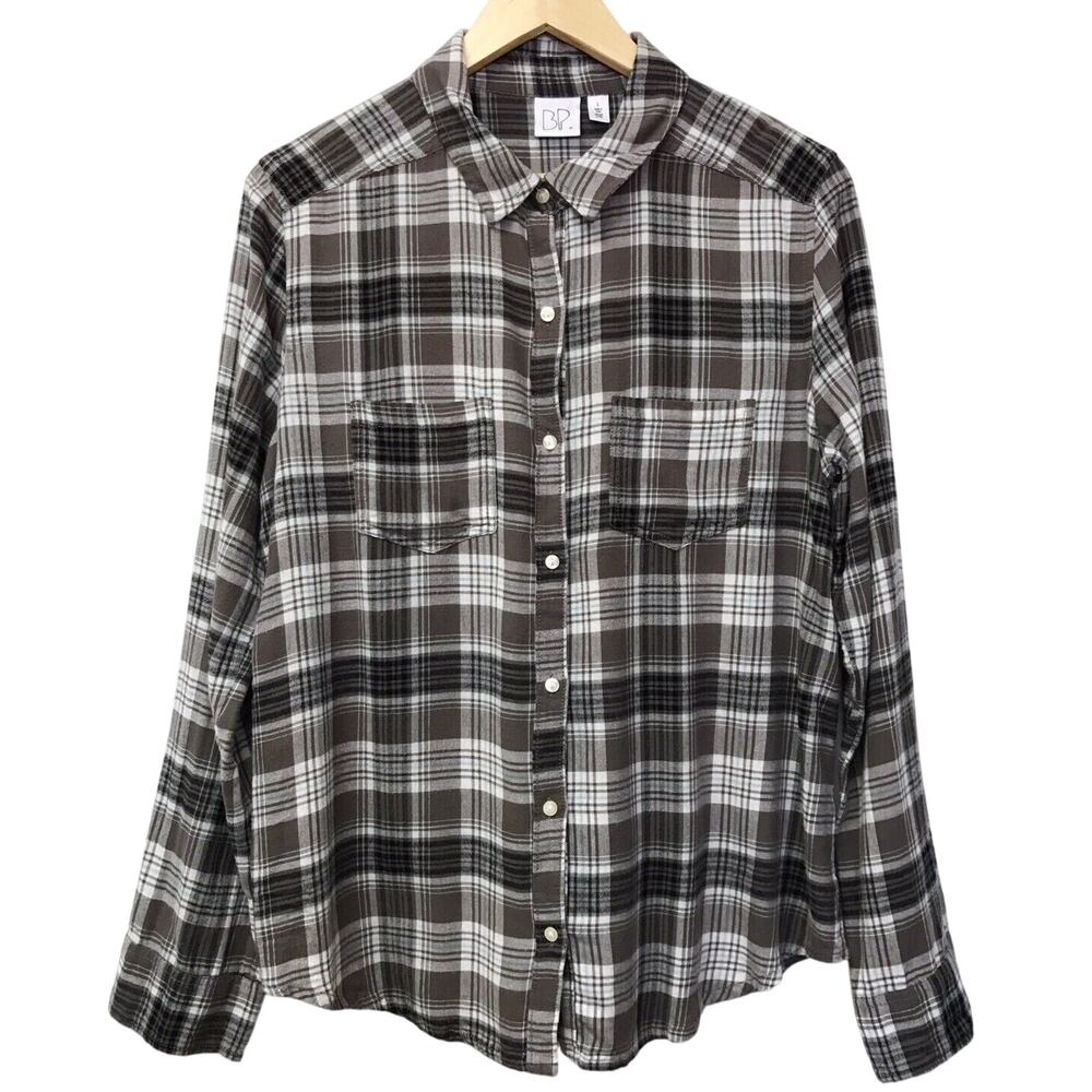BP Nordstrom Top Womens Large Plaid